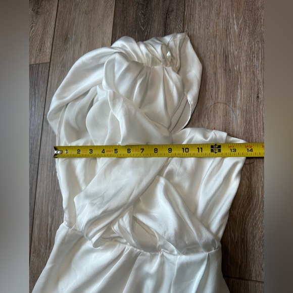 💥NWOT  DO + BE  Wrap style one shoulder Classy dress with side zipper excellent - Picture 5 of 12